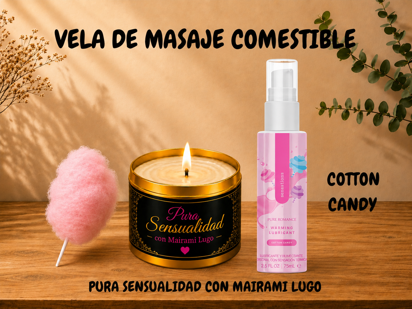 VELA DE MASAJE COTTON CANDY