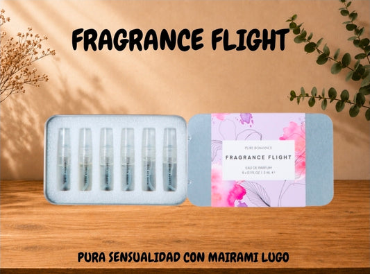 FRAGRANCE FLIGHT 
JUEGO DE DESCUBRIMIENTO DE PERFUMES