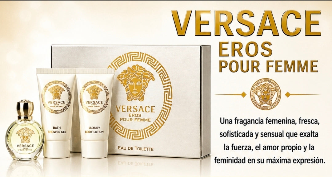 SET MINI VERSACE EROS ORIGINAL PARA MUJER