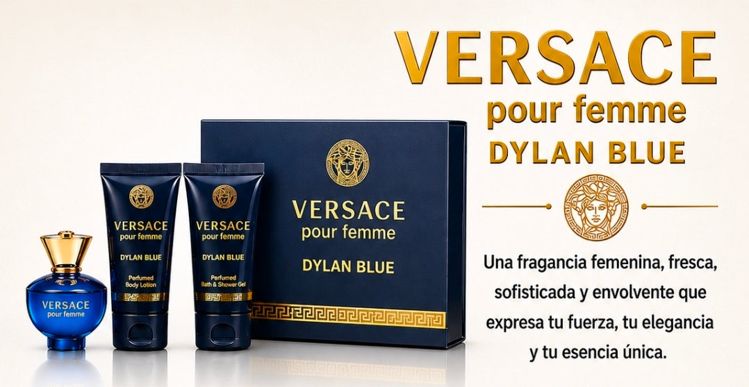 MINI SET VERSACE DYLAN BLUE ORIGINAL PARA MUJER