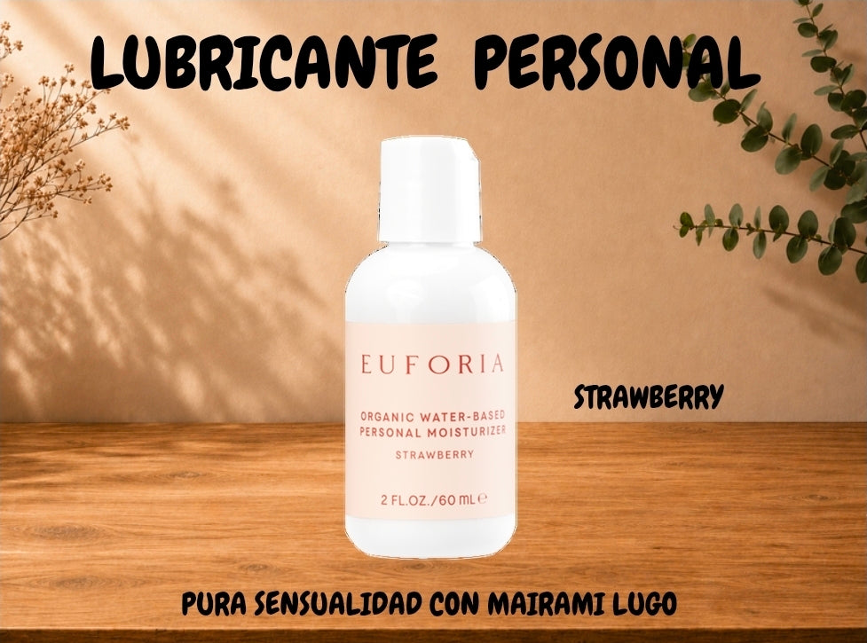 HIDRATANTE PERSONAL ORGÁNICO A BASE DE AGUA 
INFUNDIDO CON UN TOQUE DE SABOR A FRESA.