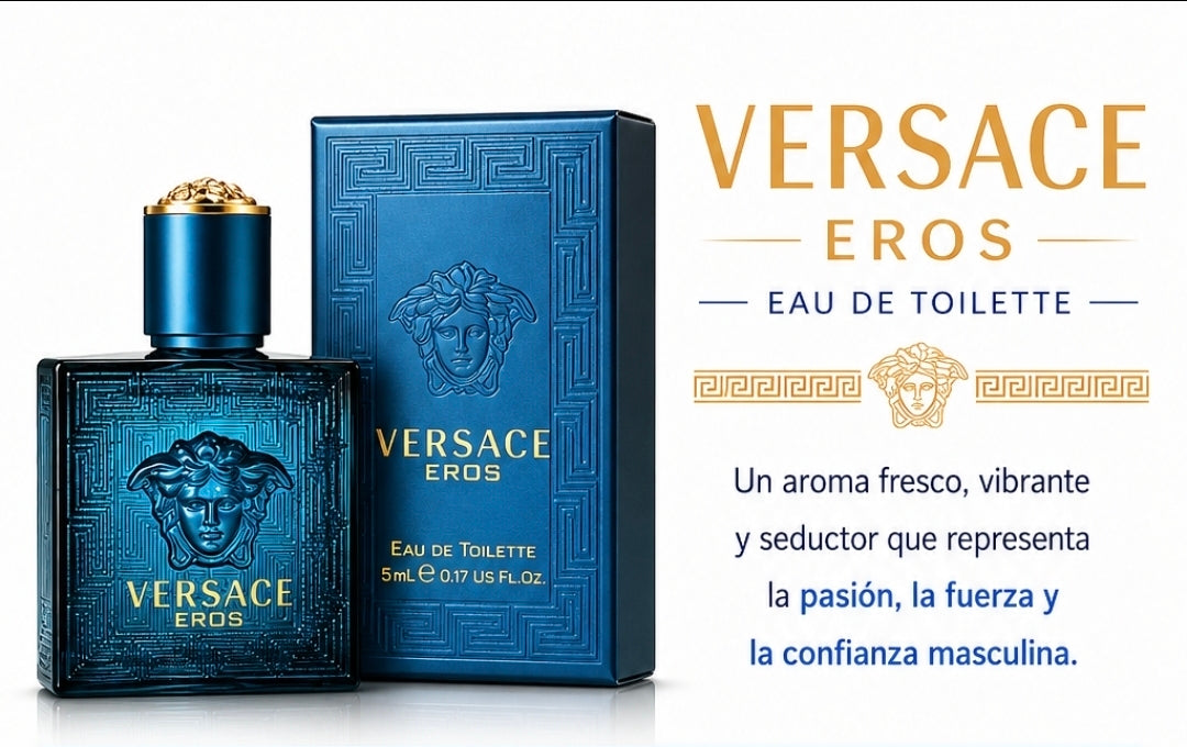 MINI VERSACE EROS ORIGINAL PARA HOMBRE (5ML)