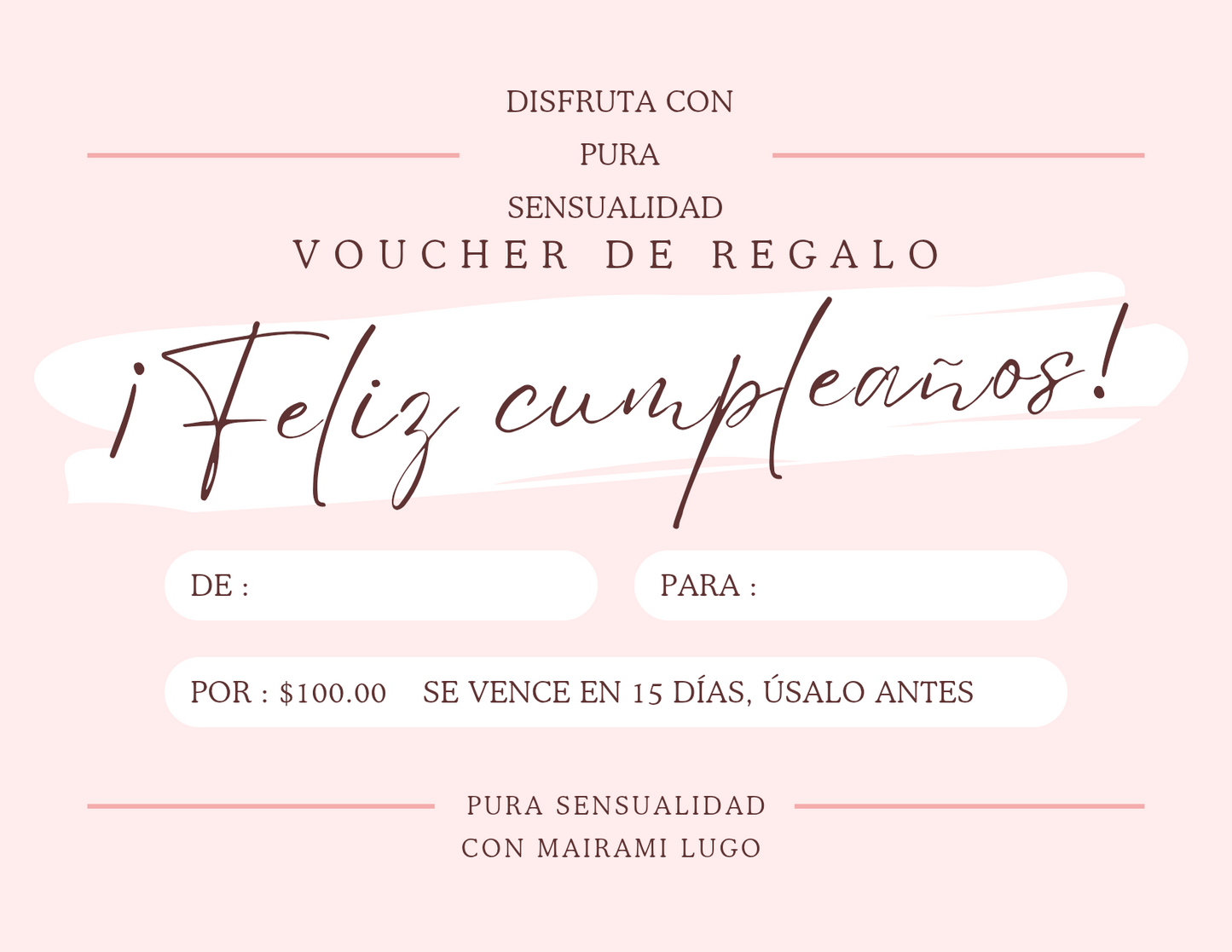 REGALA PURA SENSUALIDAD CON LAS GIFT CARD