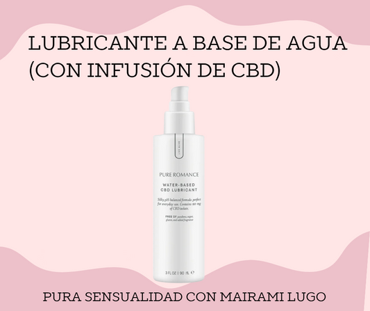 LUBRICANTE A BASE DE AGUA CON INFUSIÓN DE CBD