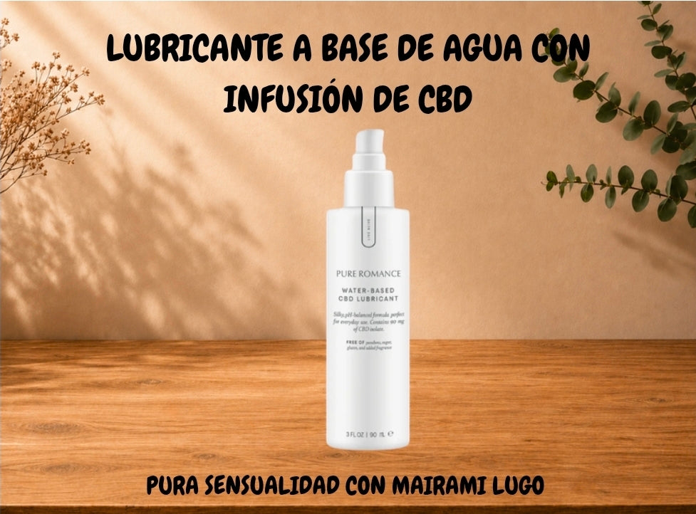 LUBRICANTE A BASE DE AGUA CON INFUSIÓN DE CBD