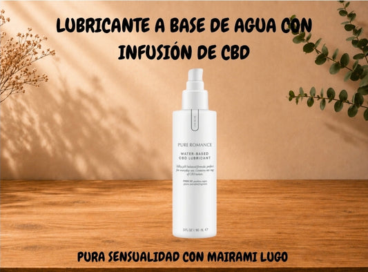 LUBRICANTE A BASE DE AGUA CON INFUSIÓN DE CBD