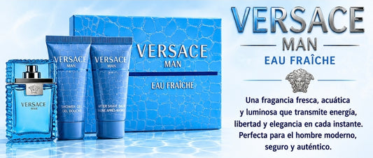 SET MINI VERSACE ORIGINAL PARA HOMBRE